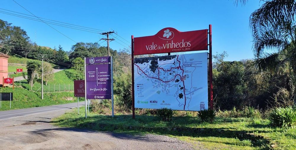 Vale dos Vinhedos tem sinalização turística renovada