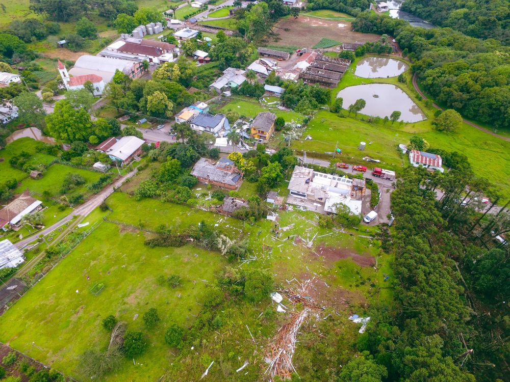 Defesa Civil confirma tornado em Vila Rica: Ventos chegaram acima dos 100 km/h