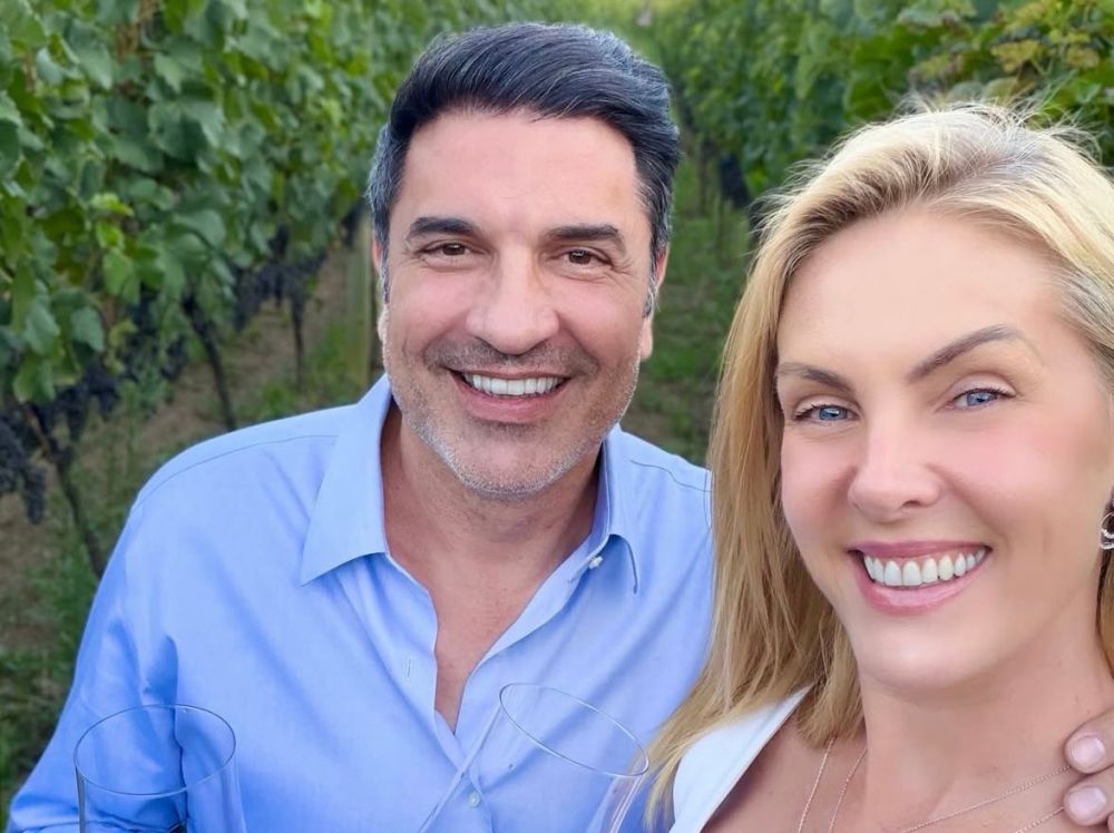 Ana Hickmann e Edu Guedes passam o fim de semana em Bento Gonçalves