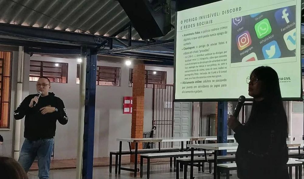 Polícia Civil de Carlos Barbosa promove palestra sobre drogas, violência e cidadania