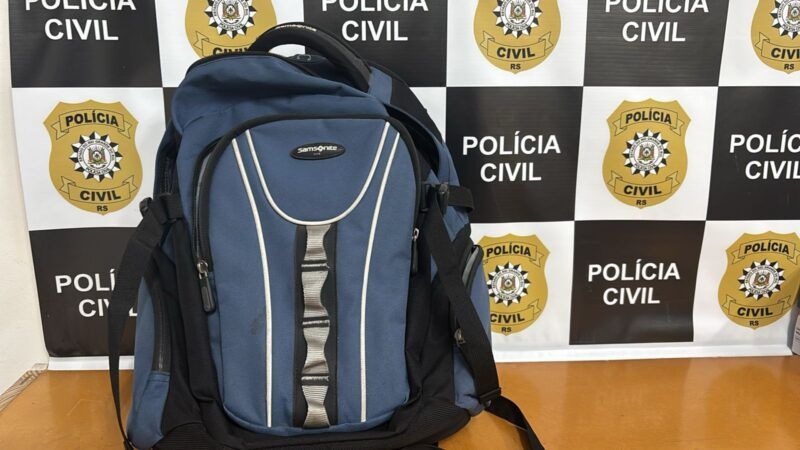 Mochila com dinheiro é encontrada e entregue a Polícia em Carlos Barbosa