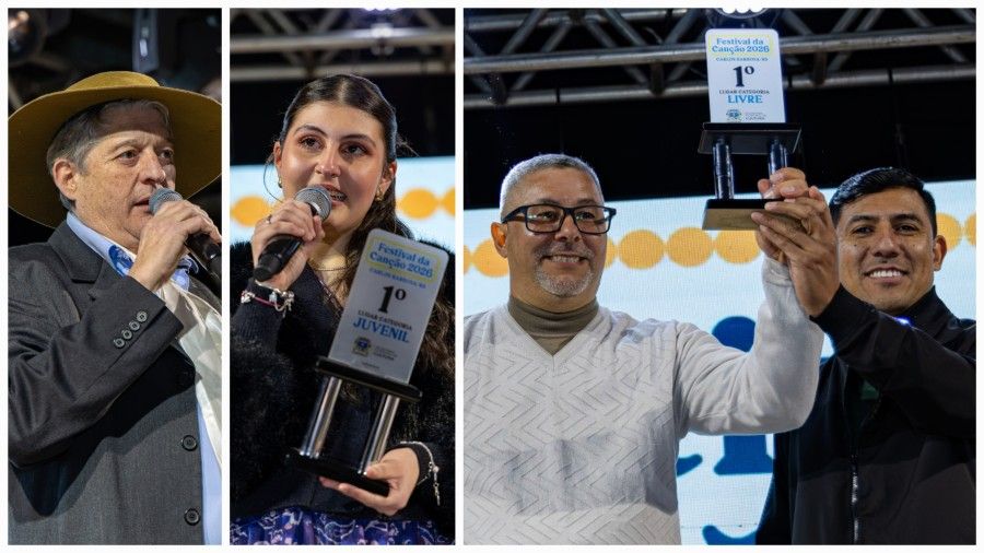 Dupla volta ao topo e conquista o Festival da Canção 2026 em Carlos Barbosa