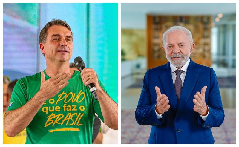 Flávio Bolsonaro vence Lula, mas decisão fica para o 2º turno