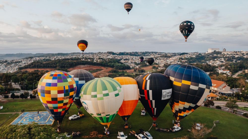 Até a próxima segunda-feira, Festival de Balonismo agita Bento Gonçalves