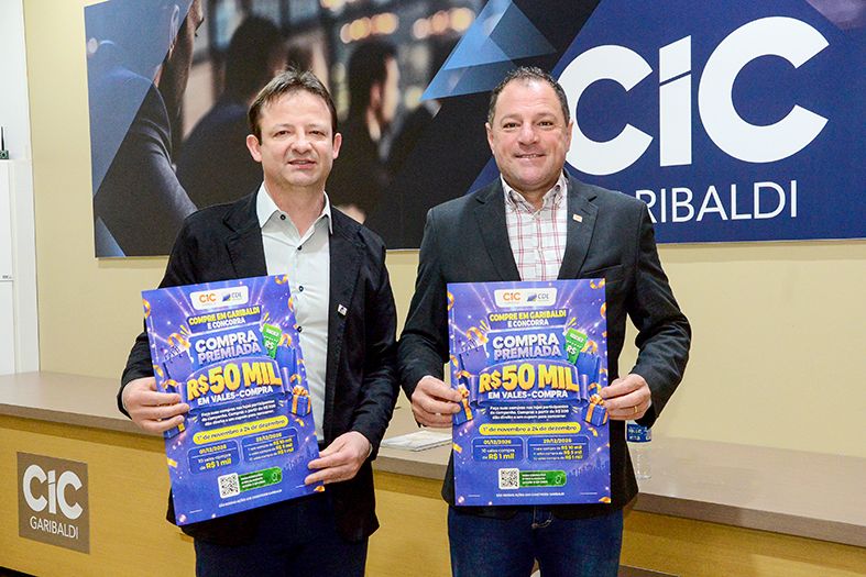 CIC e CDL lançam campanha que vai distribuir R$ 50 mil em prêmios